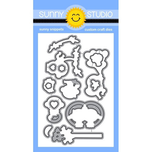 Sunny Studio Love Monkey Valentine's Low Profile Metal Cutting Die Set