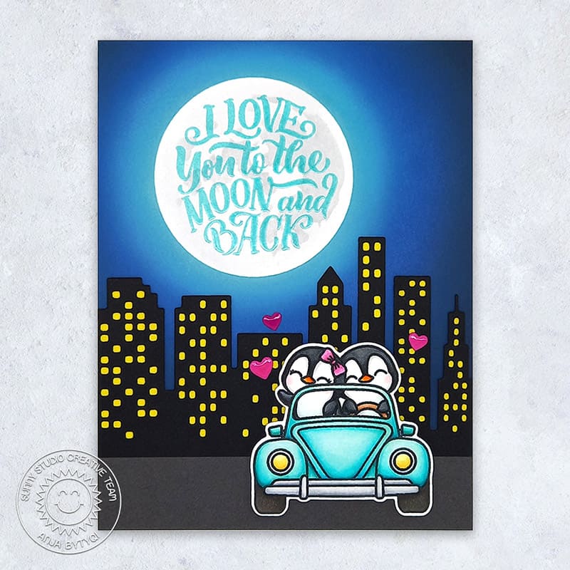 Penguin I love you to the moon and back ,Boyfriend Gifts, Gifts