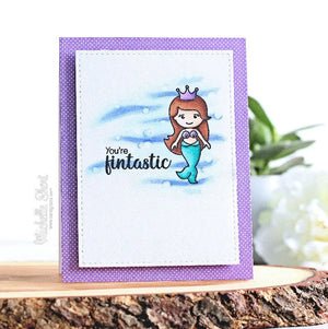 Sunny Studio Stamps Magical Mermaids You're Fintastic Card