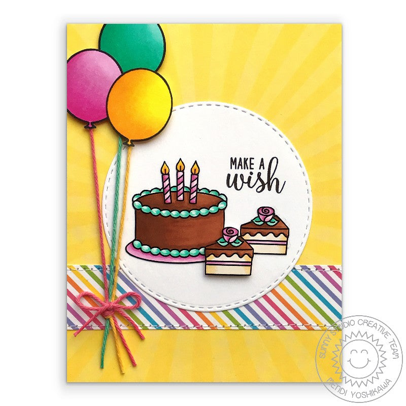 Happy Birthday Clear Silicone Stamps Cake Fireworks Flowers Balloons for Card  Making Decoration and DIY Scrapbooking Photo Decor