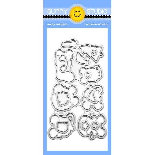 Sunny Studio Stamps Merry Mice Christmas Holiday Metal Cutting Dies