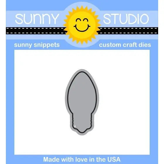 Sunny Studio Stamps Merry Sentiments Light Bulb Die