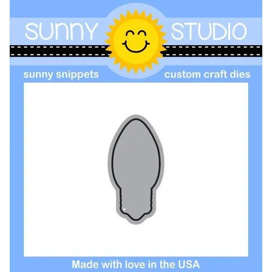 Sunny Studio Stamps Merry Sentiments Light Bulb Die