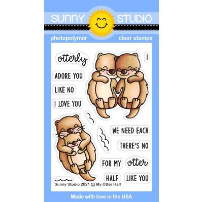 Sunny Studio Stamps My Otter Half Punny 3x4 Clear Photopolymer Stamp Set