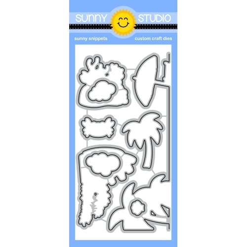 Sunny Studio Stamps Ocean View Scene Border Metal Cutting Dies Set