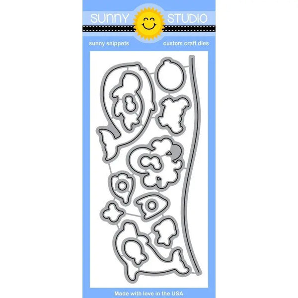 Sunny Studio Stamps Craft Metal Cutting Oceans of Joy Dies