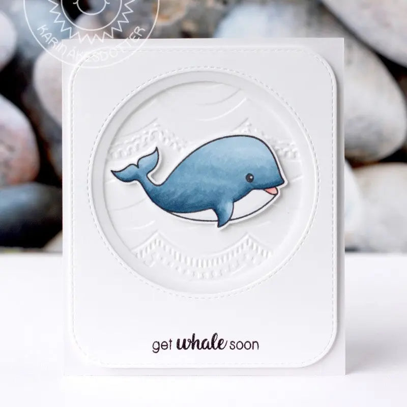 Sunny Studio Oceans of Joy Get Whale Soon Clean & Simple Card