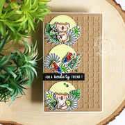 Sunny Studio For a Koala-ty Friend Punny Koala Bear Kraft Paper Jungle Card (using Outback Critters 4x6 Clear Stamps)