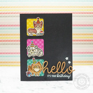 Sunny Studio Stamps Party Pups Dog Birthday Card by Lexa Levana