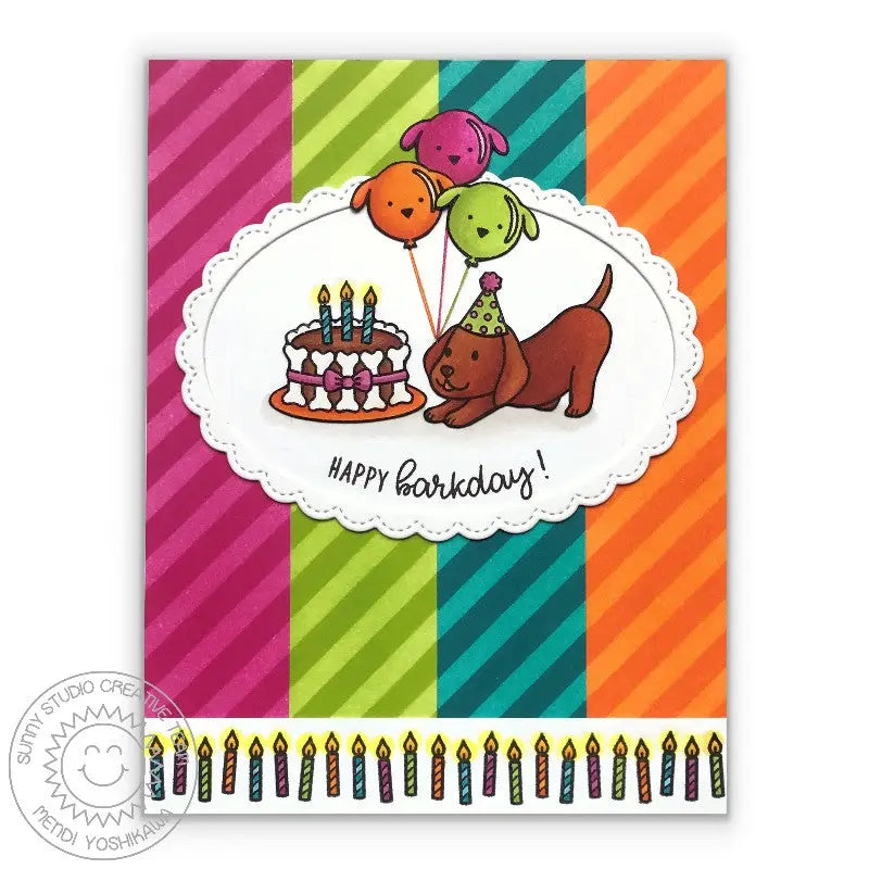 Sunny Studio Stamps Party Pups & Devoted Doggies Dog Birthday Card