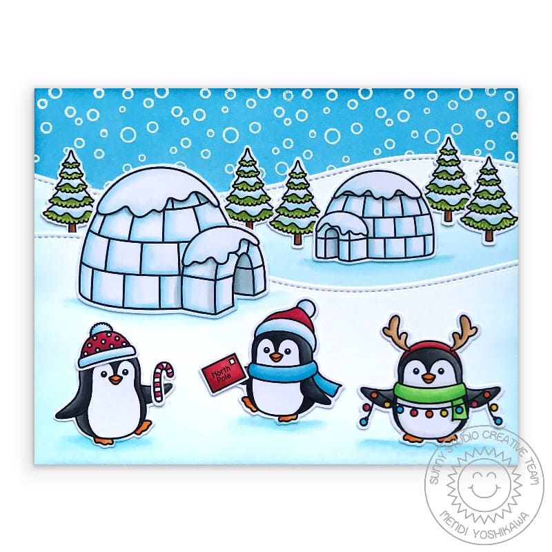 Background Stamp - Snow 4x6 - Keep It Simple Paper Crafts