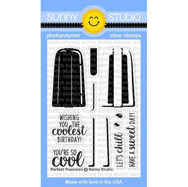 Sunny Studio Stamps Perfect Popsicles 3x4 Clear Photopolymer Stamp Set