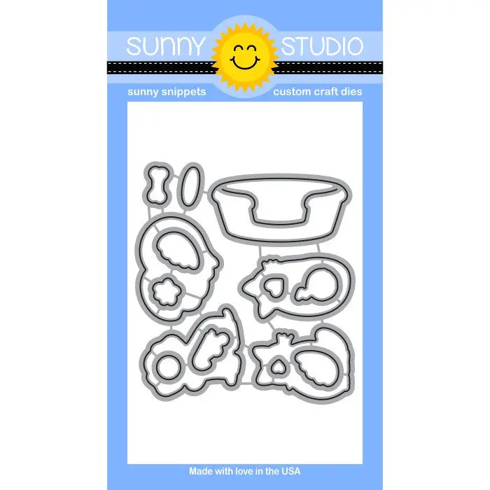 Sunny Studio Stamps Cat & Dog Pet Sympathy Die Set