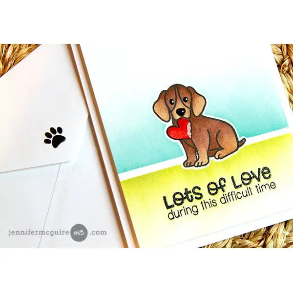 Sunny Studio Stamps Pet Sympathy Lots of Love Puppy Dog Card