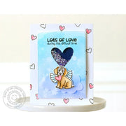 Sunny Studio Stamps Pet Sympathy Lots of Love Puppy Dog Angel Card