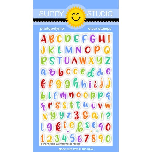 Sunny Studio Stamps 3x4 Clear Kinsley Alphabet Stamps