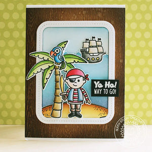 Sunny Studio Stamps Pirate Pals Yo Ho Way To Go Encouragement Card