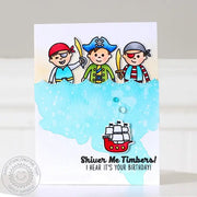 Sunny Studio Stamps Pirate Pals Pirate Trio Birthday Card