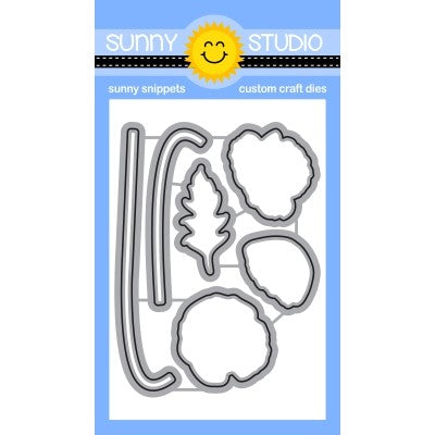 Sunny Studio Stamps Poppy Fields Poppies Companion Metal Cutting Dies SSDIE-246