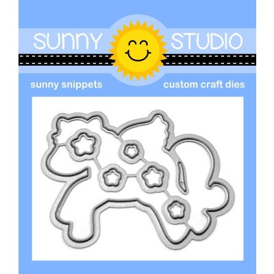 Sunny Studio Stamps Prancing Pegasus Flying Horse Fairytail Metal Cutting Dies Set