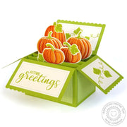 Sunny Studio Stamps Autumn Greetings Fall Pumpkin Pop-up Box Card