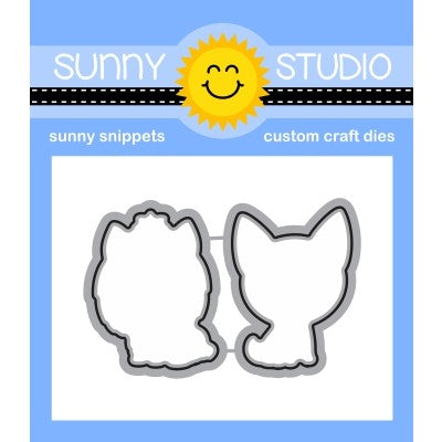 Sunny Studio Puppy Dog Kisses Low Profile  Metal Cutting Die Set
