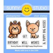 Sunny Studio Stamps Puppy Dog Kisses 2x3 Clear Photo-Polymer Stamp Set