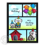 Sunny Studio Stamps Puppy Parents Comic Strip Style Dog Themed Birthday Card