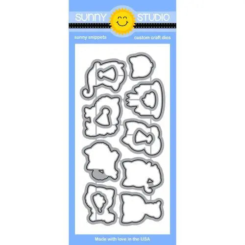 Sunny Studio Stamps: Purrfect Birthday Kitty Cat Metal Cutting Dies