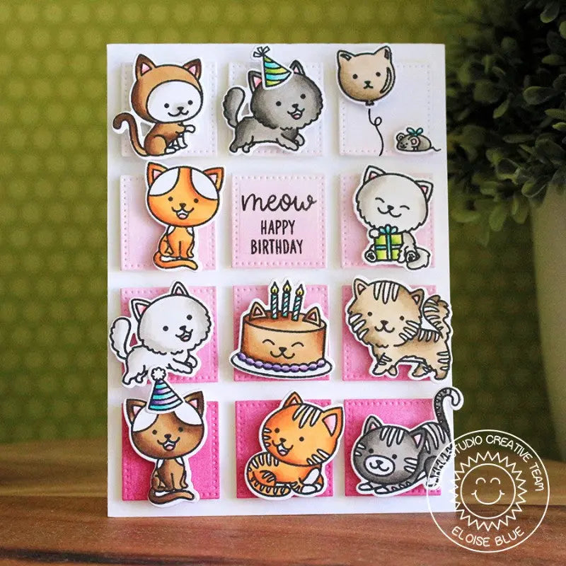 Birthday Cat Stamps