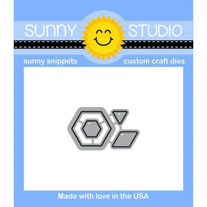 Sunny Studio Stamps Quilted Hexagons Die Set