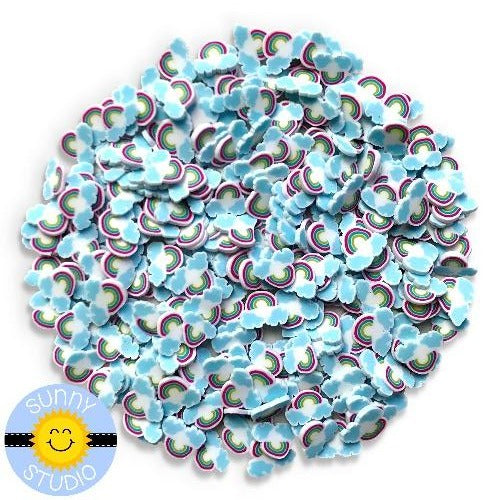 Sunny Studio Clay Flower Confetti Sprinkles Embellishments - Sunny Studio  Stamps