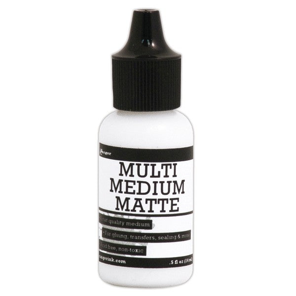 Sunny Studio Stamps: Ranger Ink Multi Matte Medium .5 fl. oz. / 18 ml glue adhesive & sealant