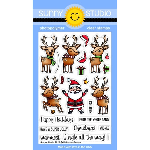 Sunny Studio 4x6 Photopolymer Clear Happy Home Stamps - Sunny