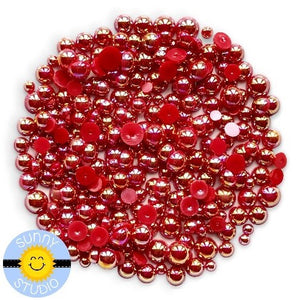 Sunny Studio Transparent Ruby Red Jewels Rhinestones Crystals - Sunny  Studio Stamps