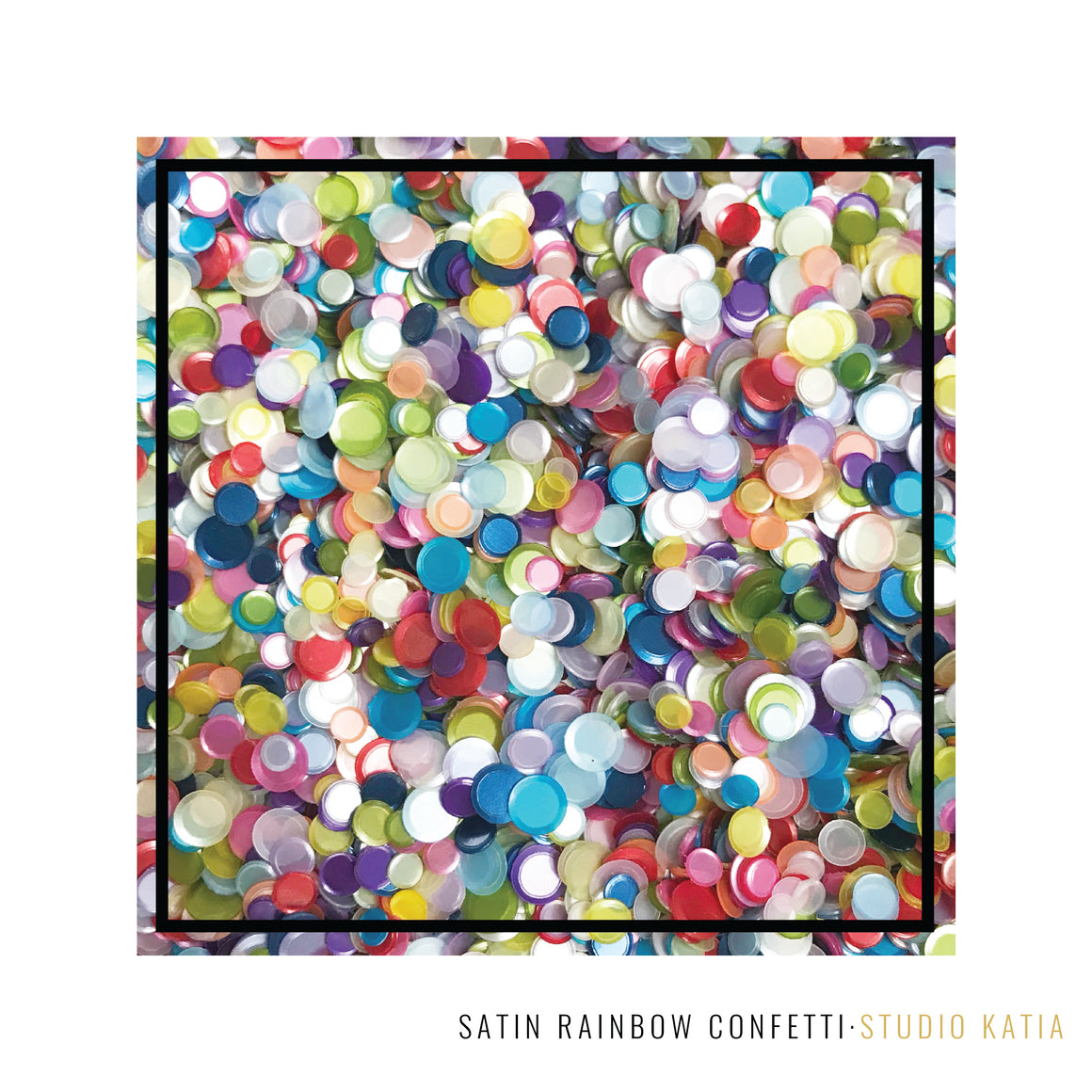 Studio Katia 4mm, 5mm and 6mm Cupped Iridescent Satin Finish Confetti