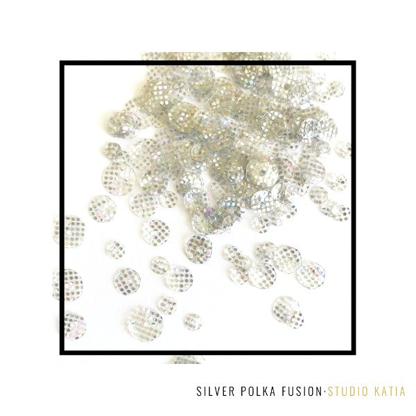 Studio Katia Silver Polka Dot Fusion Sequin Mix