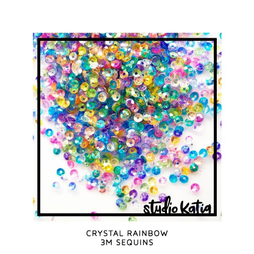 Studio Katia 3mm 3M Mini Crystal Rainbow Sequins