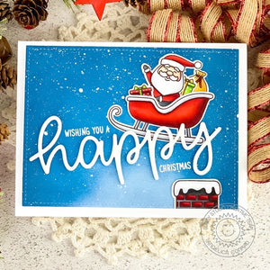 Sunny Studio Stamps Santa Claus Lane Handmade Holiday Christmas Card by Angelica Conrad