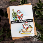 Sunny Studio Stamps Santa Claus Lane Handmade Holiday Christmas Card by Eloise Blue