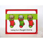 Sunny Studio Stamps Santa's Helpers Kitty Cats in Stocking Card