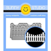 Sunny Studio Stamps Scalloped Fence Border Metal Cutting Dies SSDIE-252 