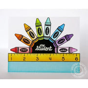 Sunny Studio Stamps School Time Star Student Crayon Card
