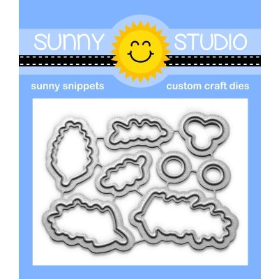 Sunny Studio Stamps Season's Greetings Christmas Metal Cutting Dies