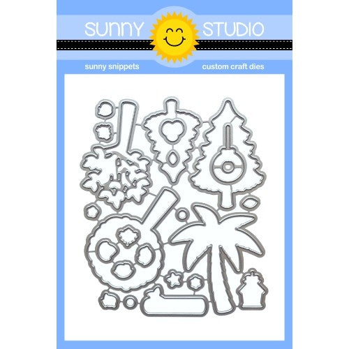 Sunny Studio Stamps Seasonal Tree Low Profile Metal Cutting Dies