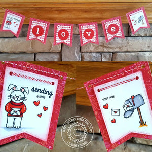 Sunny Studio Stamps Sending My Love Valentine's Day Banner