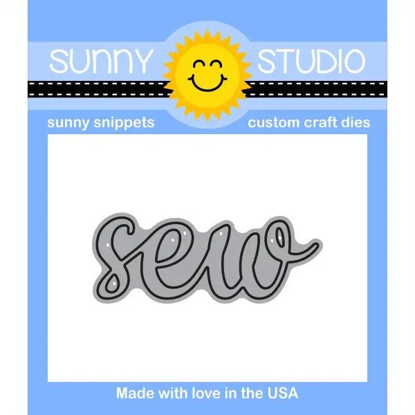 Sunny Studio Stamps Sew Word Die