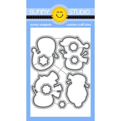 Sunny Studio Stamps Snowflake Circle Frame Sunny Snippets Dies