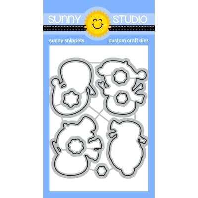 Sunny Studio Stamps Snowman Kisses Christmas Metal Cutting Dies SSDIE-317