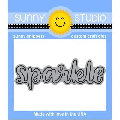 Sunny Studio Stamps Sparkle Word Low-Profile Metal Cutting Die